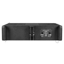 The rear panel of a passive XLA-308 line array element.